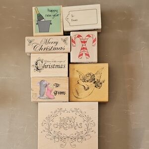 Holiday Stamp Set - Merry Christmas and More